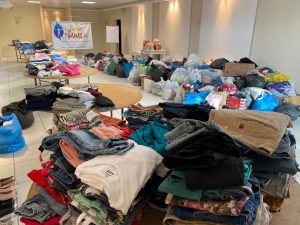 Rotas Comunicação - SOLIDARIEDADE – Hospital Infantil de Joinville recebe 10 toneladas de doações de agasalhos e cestas básicas