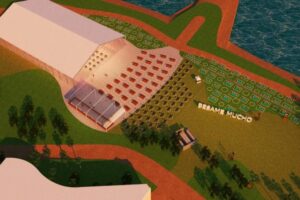 Marina da Glória recebe festival de música com público alocado em mesas 
